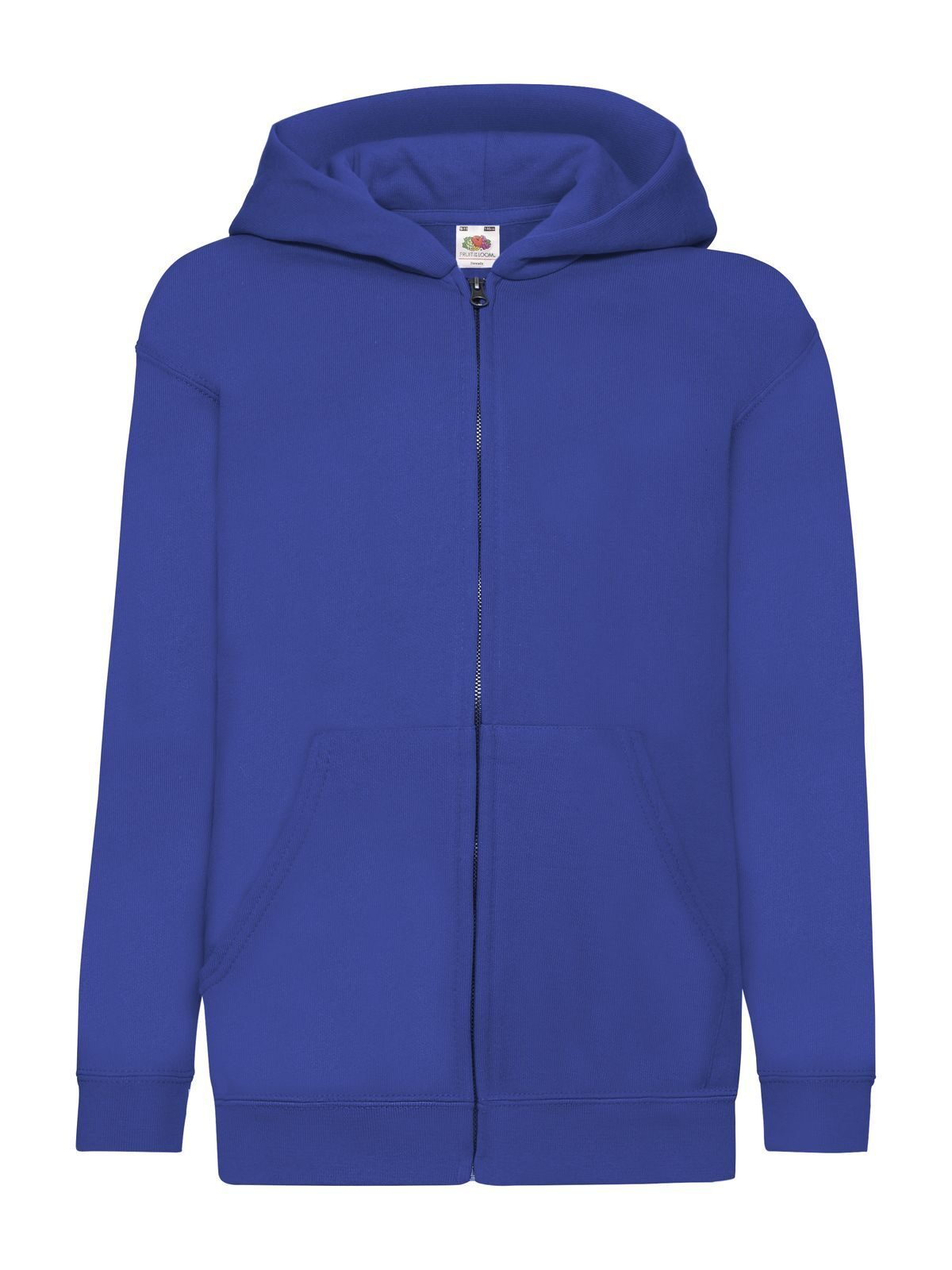 Felpa con Cappuccio Fruit of the Loom Classic Blue Jaspeado