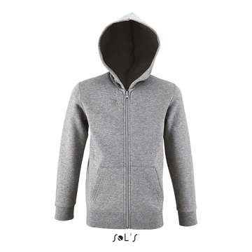 Kids Zip Hoodie Stone - 360 - GRIGIO MEDIO MELANGE