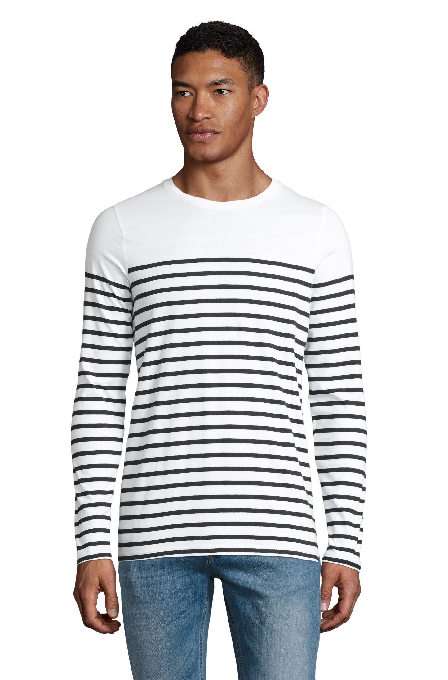 MATELOT LSL MEN - 912 - Bianco / Blu royal / Rosso