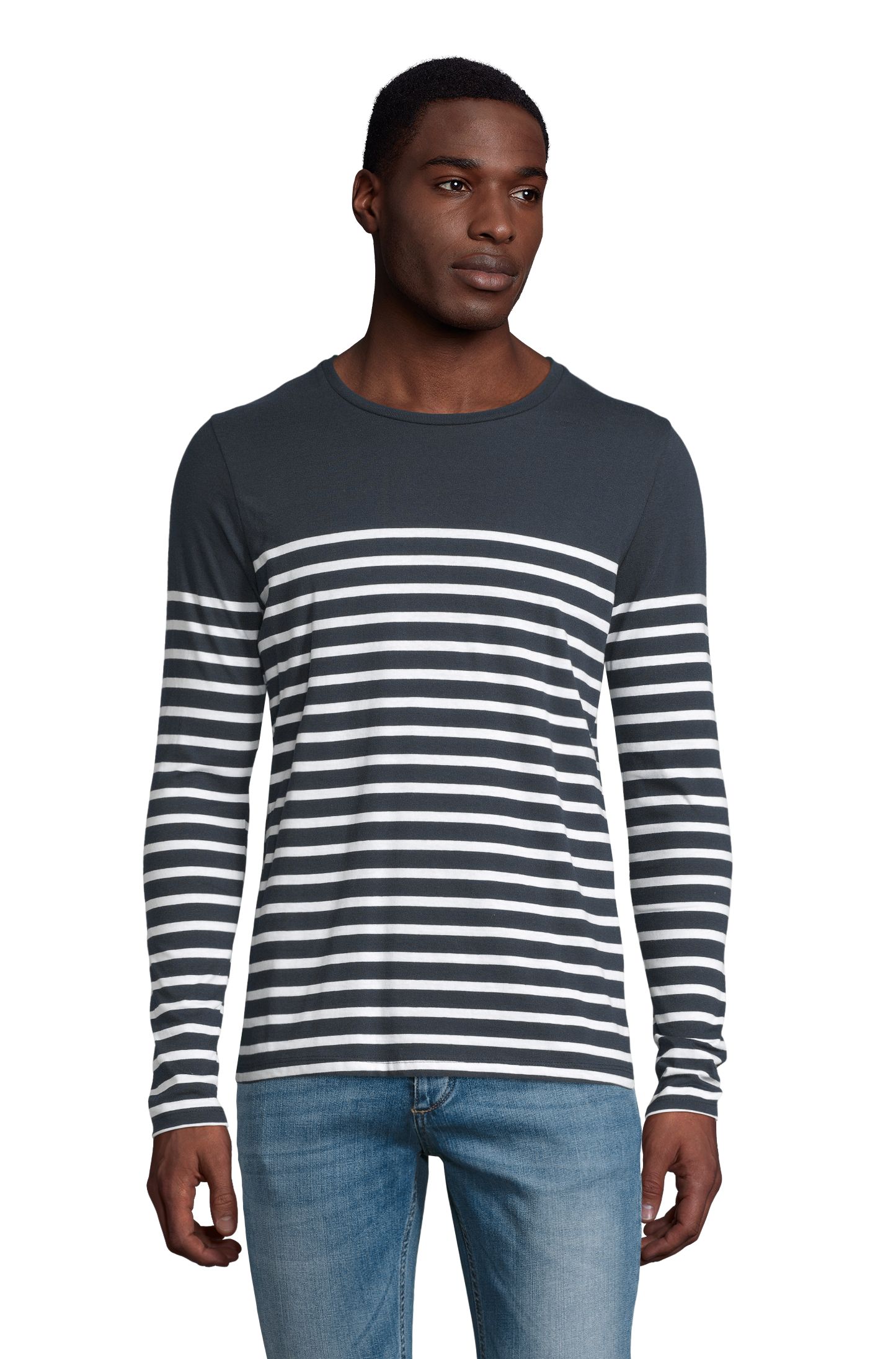 MATELOT LSL MEN - 912 - BLU OLTREMARE / BIANCO