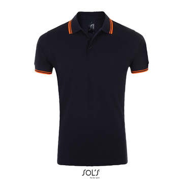 PASADENA MEN - 535 - BLU OLTREMARE-ARANCIO FLUO