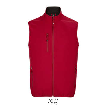 Men s Falcon Zipped Softshell Bodywarmer - 162 - ROSSO PEPERONCINO