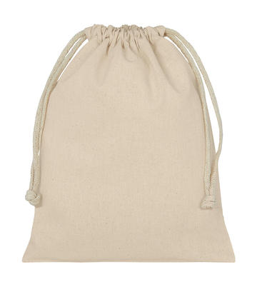 Borsa con coulisse in Cotone Organico tg S - Natural