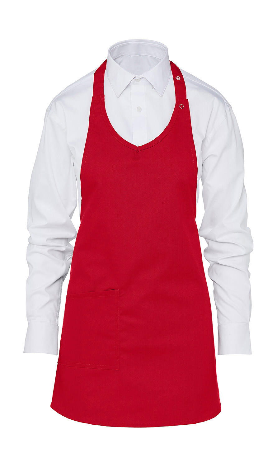 BERN - Grembiule donna con pettorina - 400 - Red