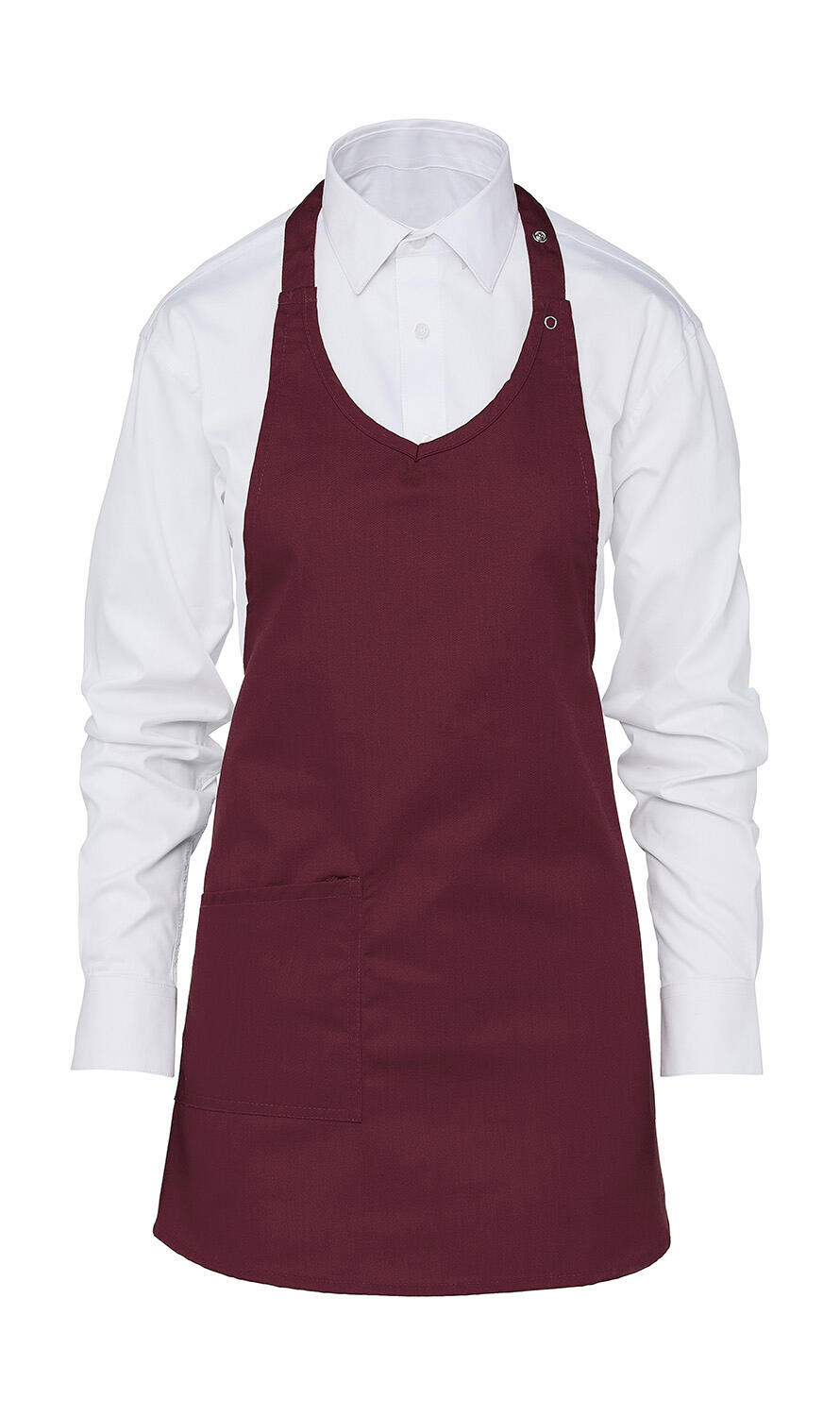 BERN - Grembiule donna con pettorina - 448 - Burgundy