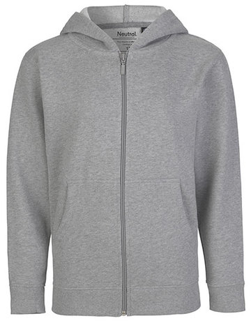 Kids Felpa Cappuccio e Zip - SPORT GREY