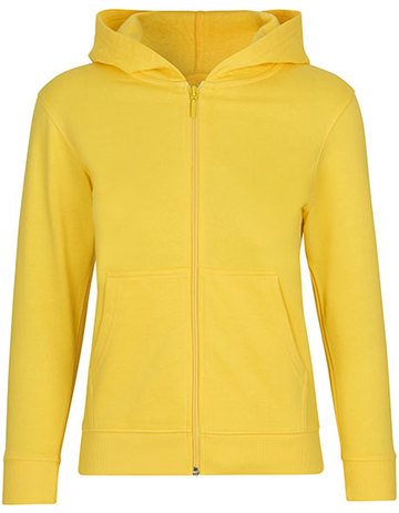 Kids Felpa Cappuccio e Zip - YELLOW