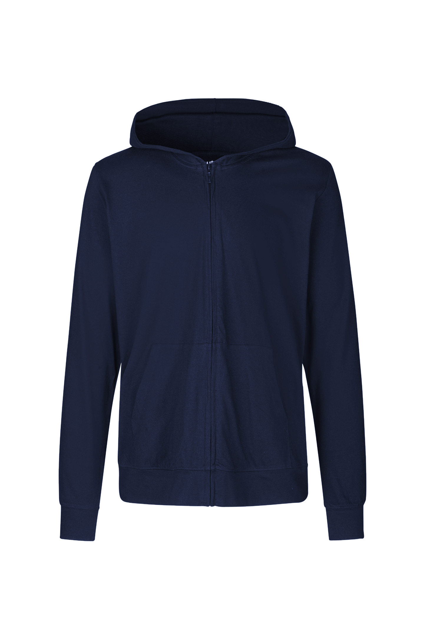 Unisex Jersey Hoodie With Zip - 04 - Navy OUT3