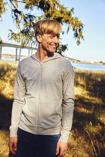 Unisex T-Shirt Cappuccio e Zip