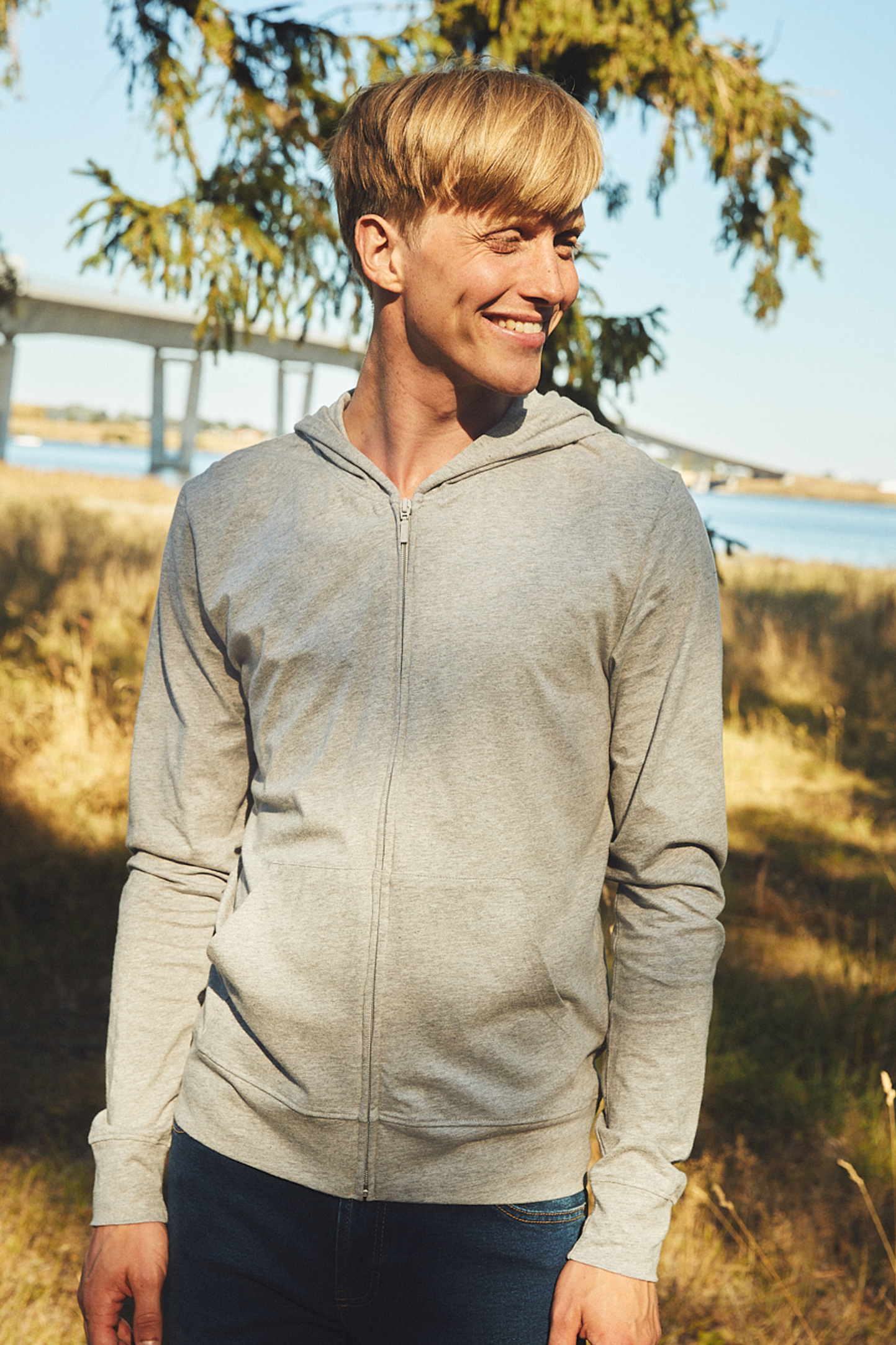 Unisex Jersey Hoodie With Zip