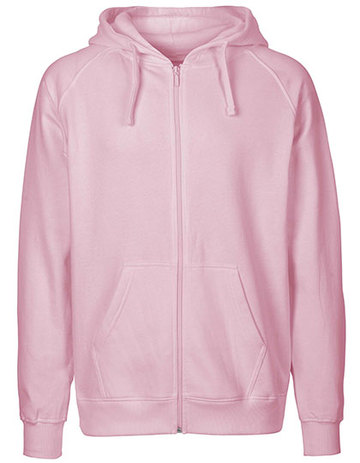Men Felpa Cappuccio e Zip - LIGHT PINK