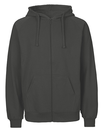 Men Felpa Cappuccio e Zip - CHARCOAL