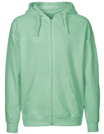 Men Felpa Cappuccio e Zip - DUSTY MINT