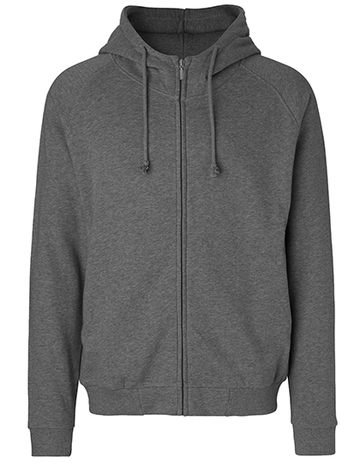 Unisex Felpa Cappuccio e Zip - DARK HEATHER