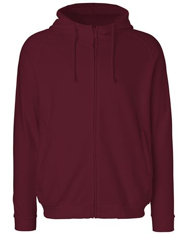 Unisex Felpa Cappuccio e Zip - BORDEAUX