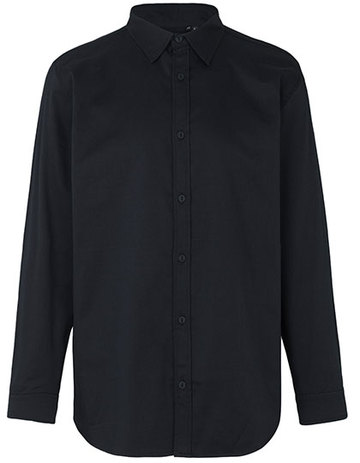 Men Twill Camicia - BLACK