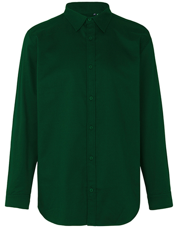 Men Twill Camicia - BOTTLE GREEN