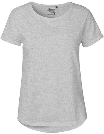 Lady Roll Up Sleeve T-Shirt - SPORT GREY