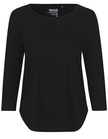 Lady T-Shirt Manica 3/4 - BLACK