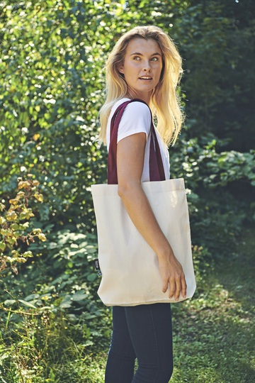 Twill Bag Manici a Contrasto