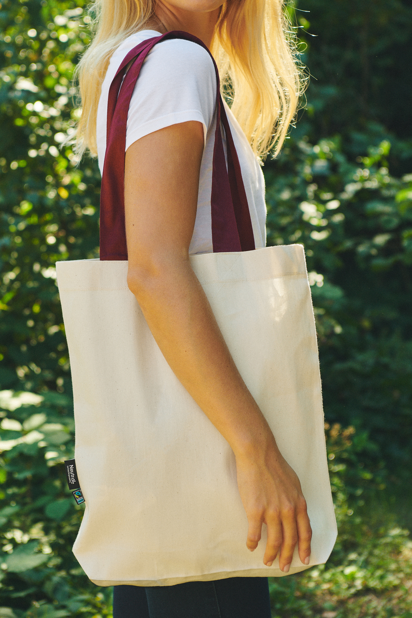 Twill Bag With Contrast Handles