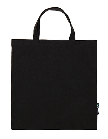 Twill Bag Manici Corti - BLACK