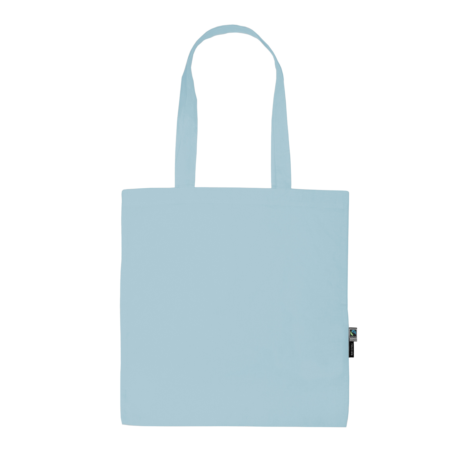 Shopping Bag With Long Handles - Light Blue