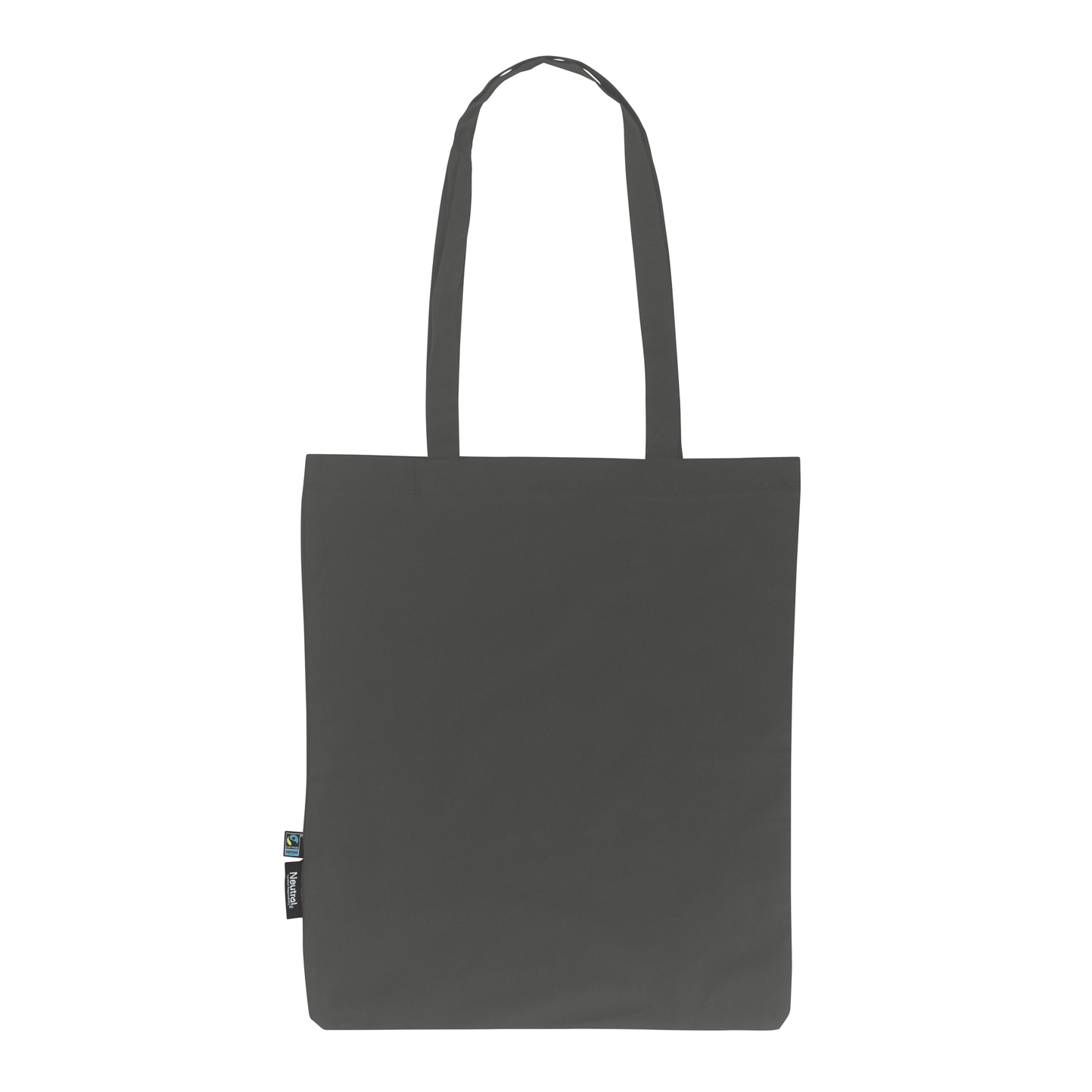 Shopping Bag With Long Handles - Charcoal