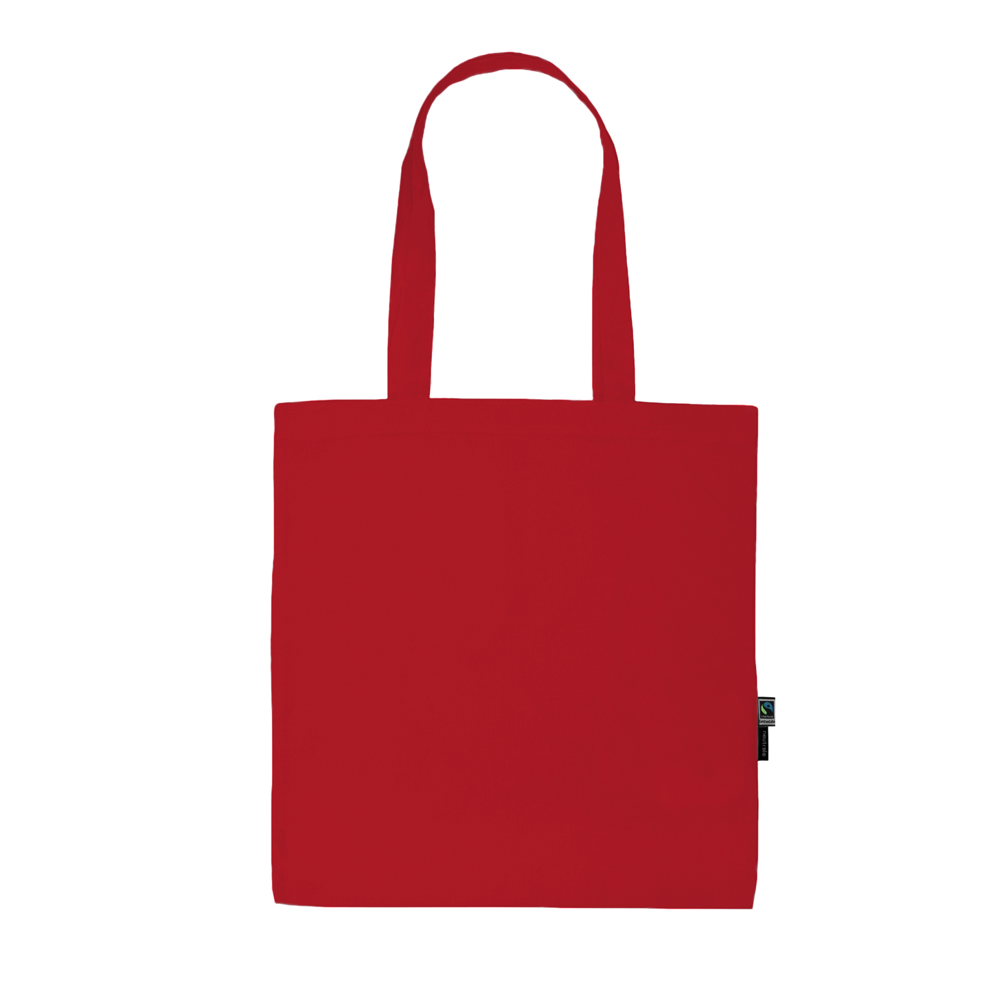 Shopping Bag With Long Handles - Red