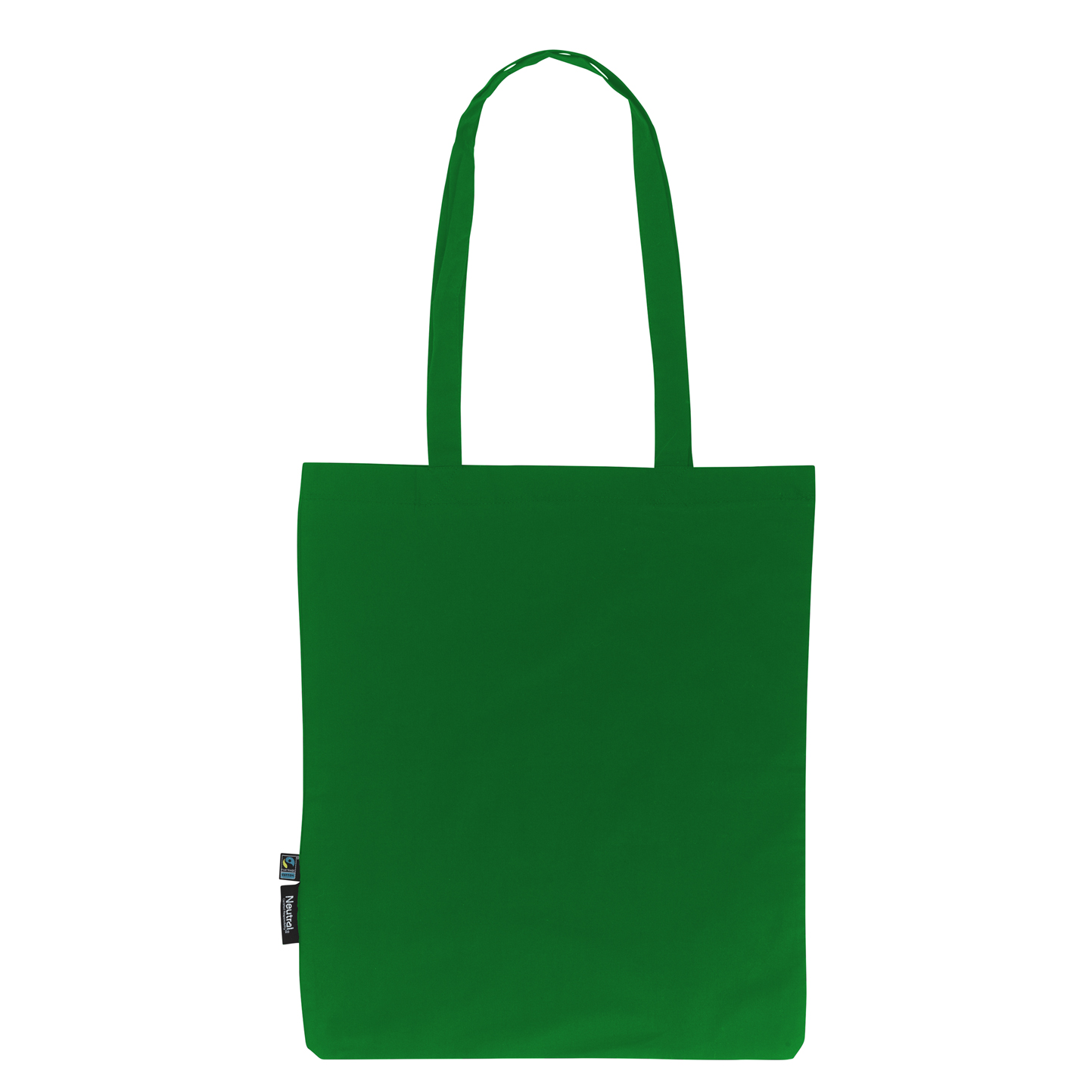 Shopping Bag With Long Handles - Green