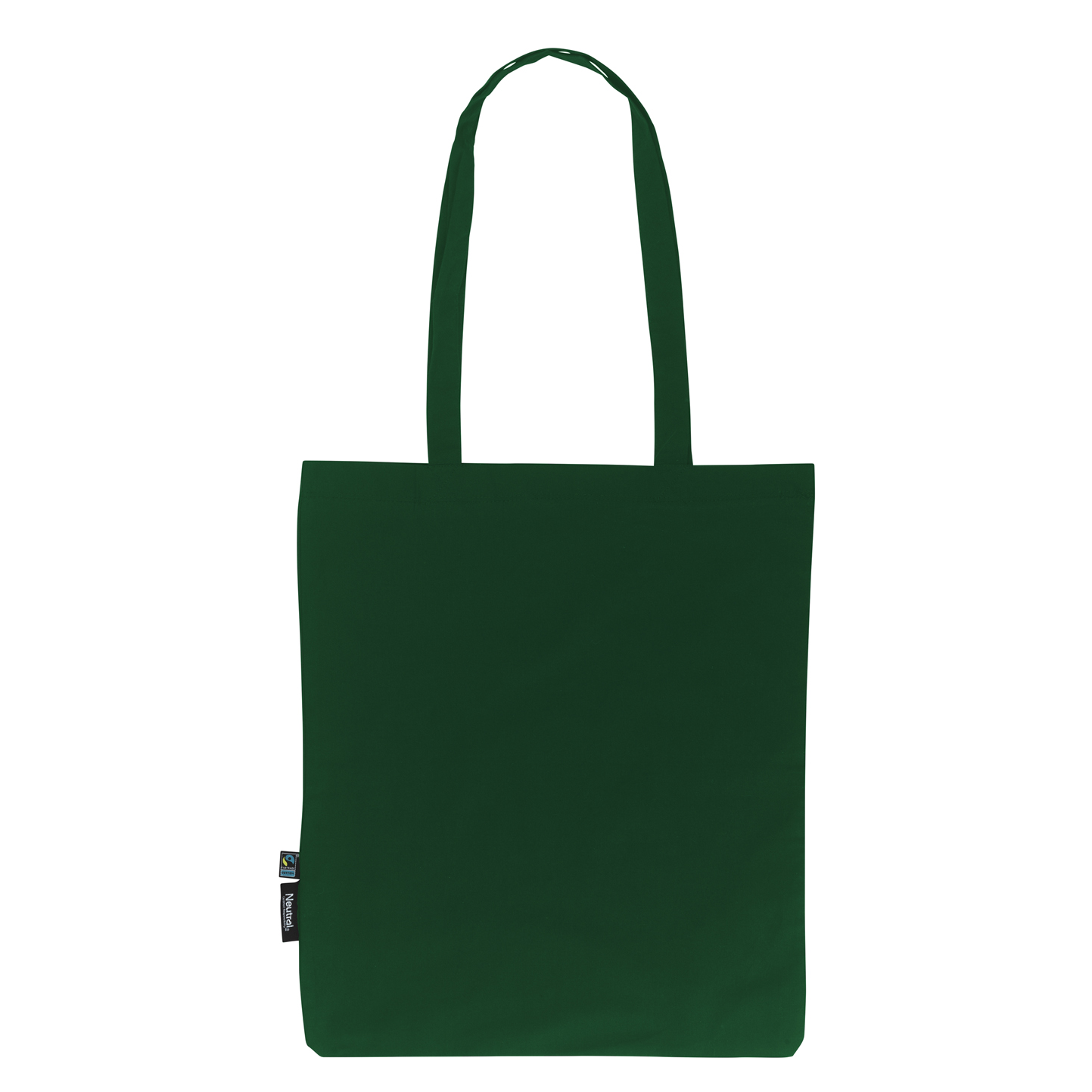 Shopping Bag With Long Handles - Bottle Green