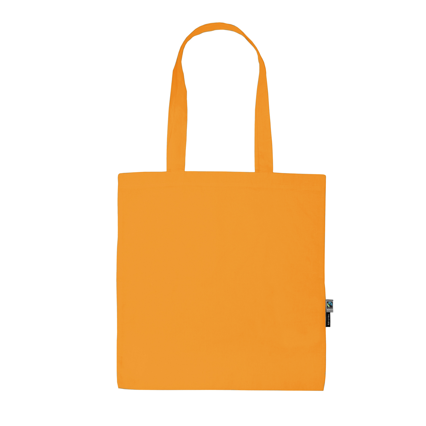 Shopping Bag With Long Handles - Okay Orange