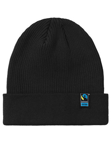 Mixed Knit Beanie  - BLACK