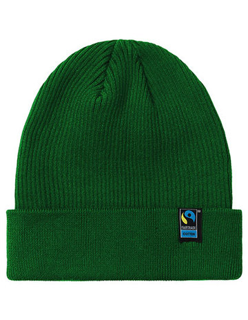 Mixed Knit Beanie  - BOTTLE GREEN