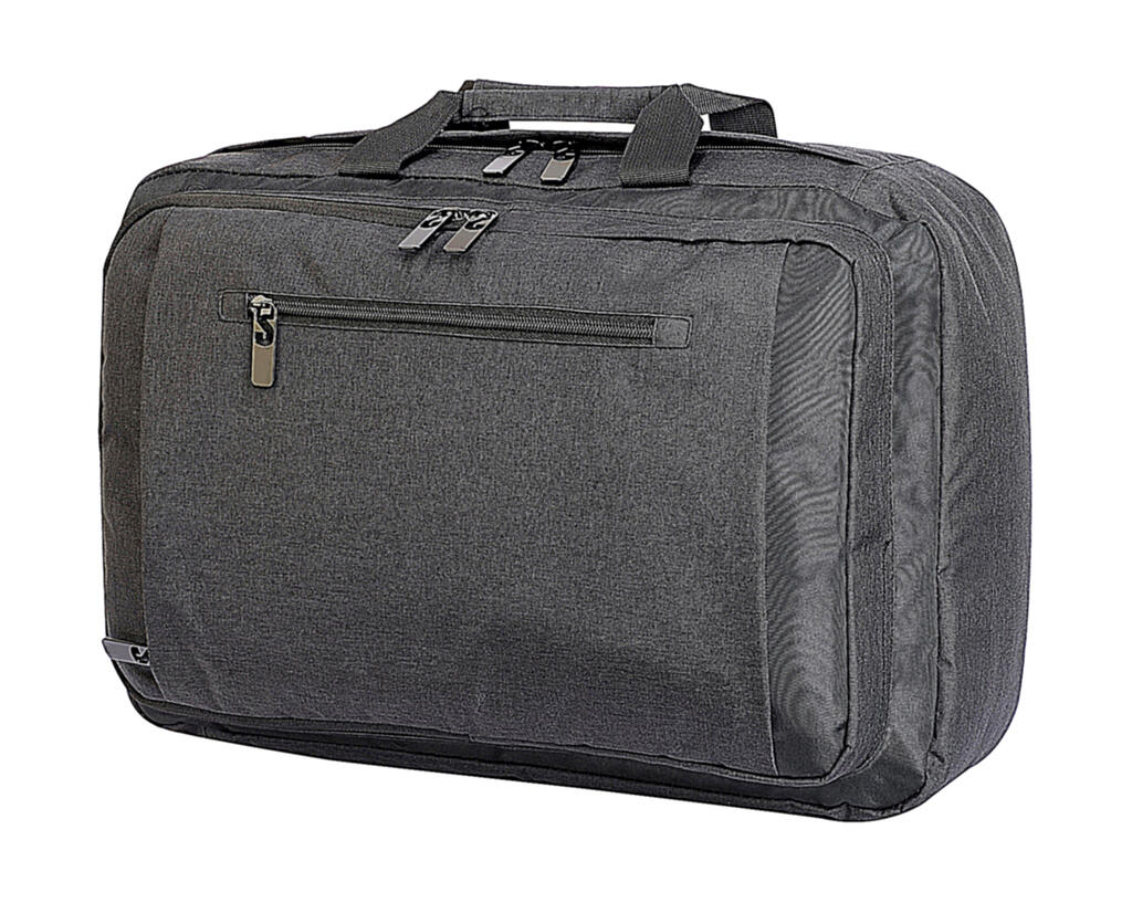 Bordeaux Hybrid Laptop Briefcase - 161 - Charcoal Melange/Black