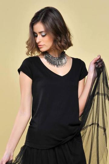 Maglia donna Modal collo V