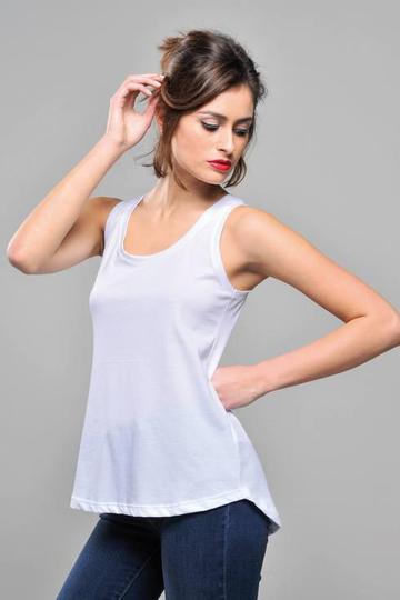 Canottiera Donna Back Longer - Canottiera Donna Back Longer