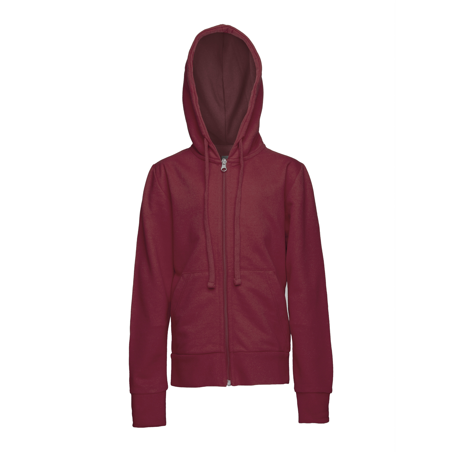 Felpa Bambino Capp. F/Zip 70/30% Cot/Pol 280 gr/m2 Nero XXS - Bordeaux Sport XXS 1/2 anni