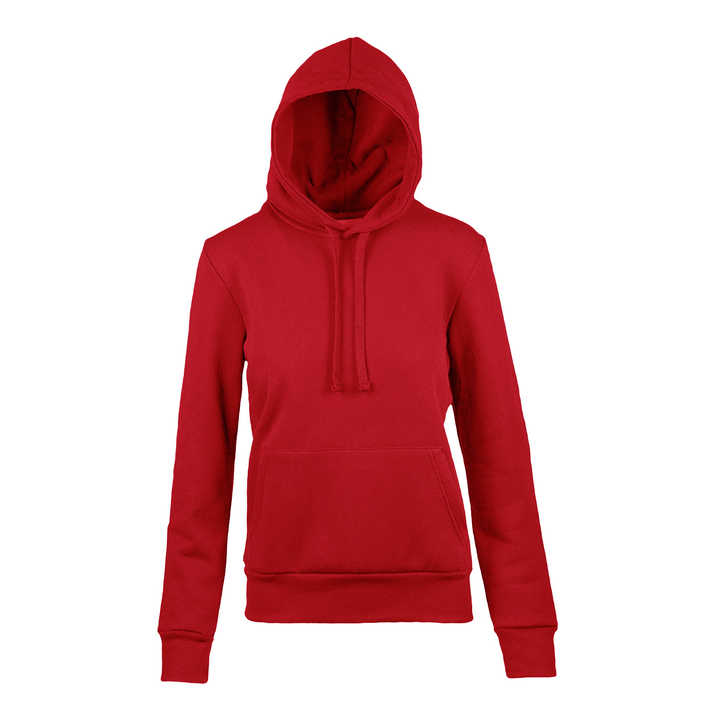 Felpa Donna Cappuccio 70/30% Cot/Pol 280 gr/m2 Nero S - Rosso Sport XXS 1/2 anni