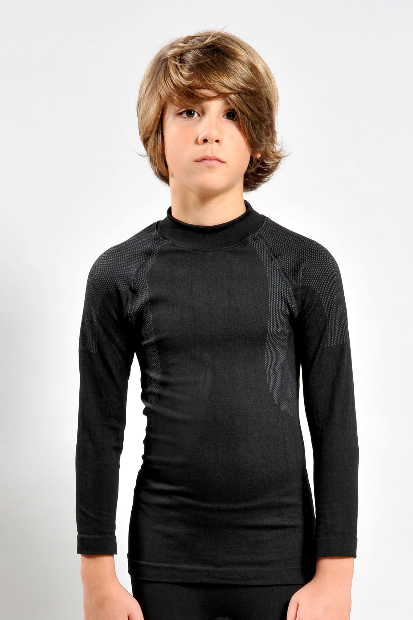 Base Termica Maglia Kid G/C M/L 85/10/5% Po/El/Pm Bianco M