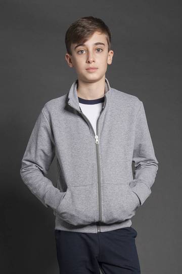 Jacket bambino in felpa french terry 