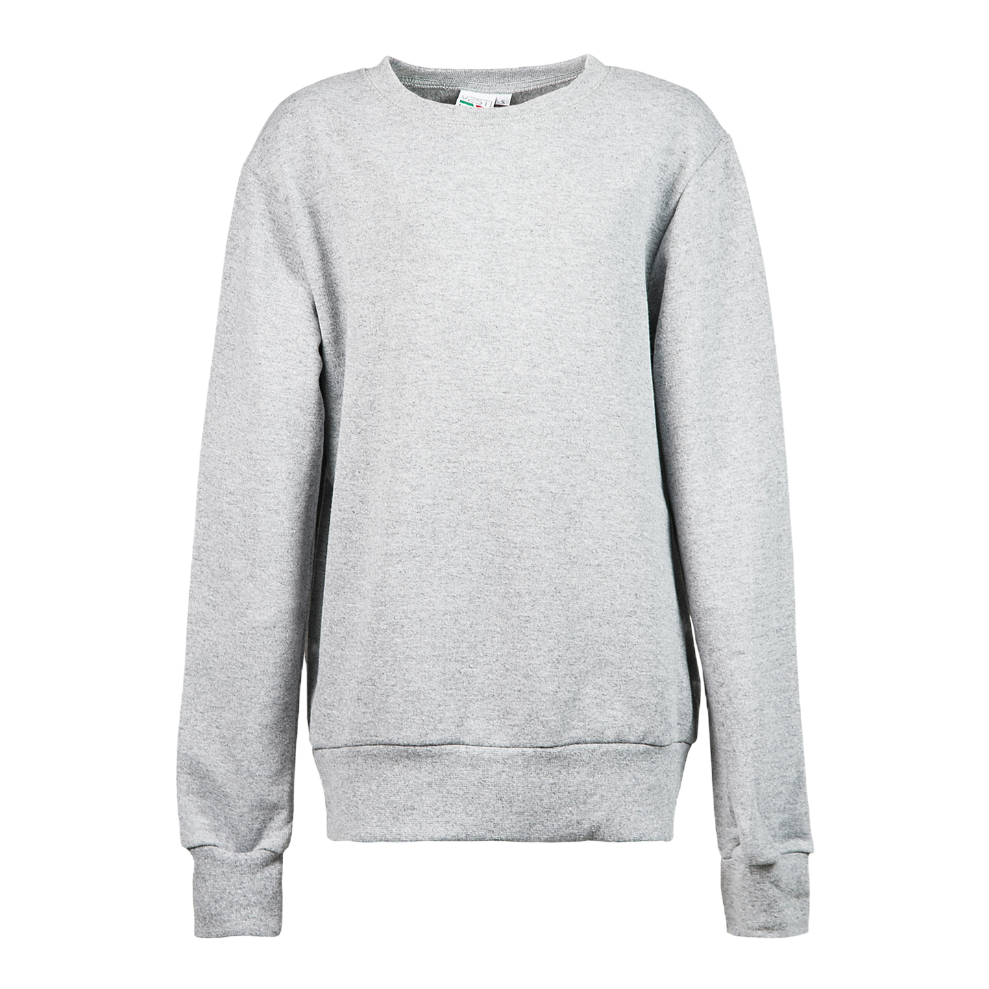 Felpa Bambino G/C 70/30% Cot/Pol 280 gr/m Nero XXS 1-2 anni - 75 - Cenere