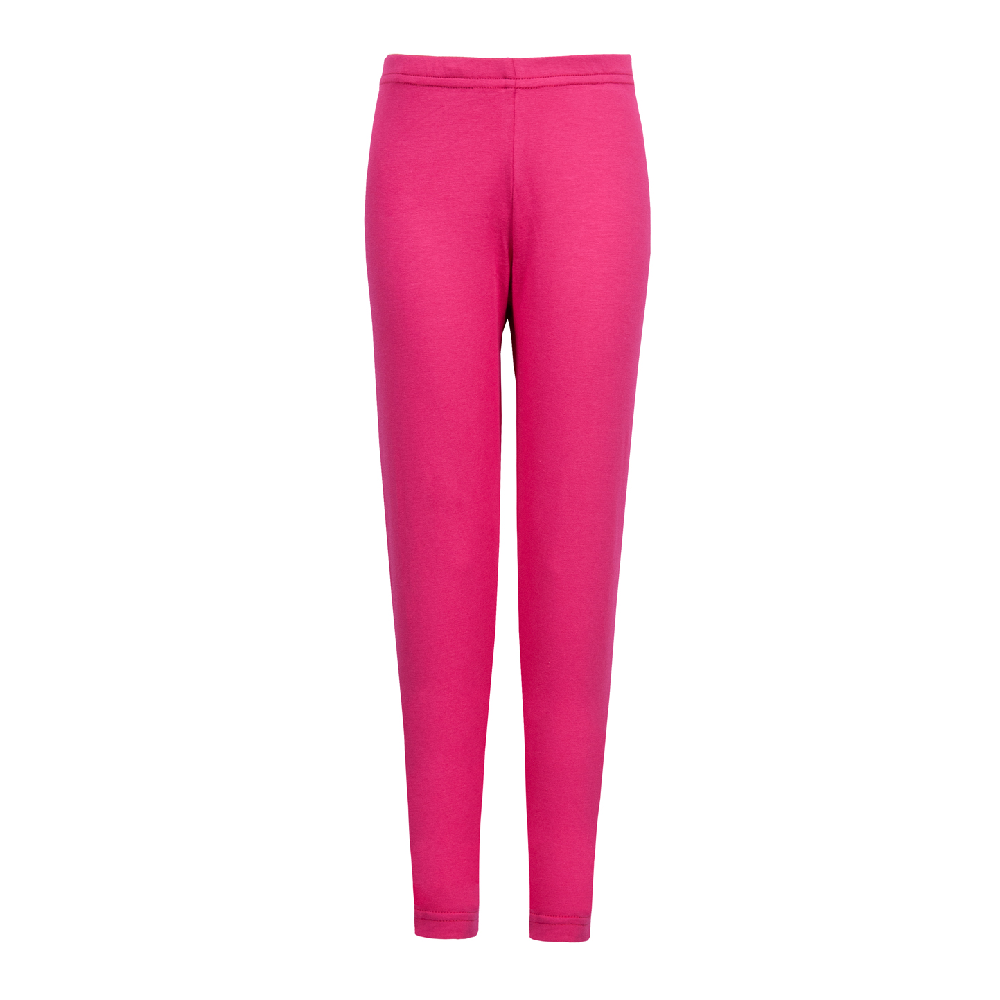 Nuovo Leggings Bambina 90/10% Cot/Ela 210 gr/m2 Grigio Melange Light M/L 8/10 anni - FU - Fucsia M/L 8/10 anni