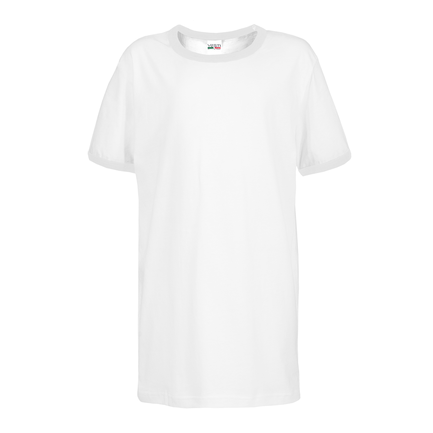 T-Shirt Soft Bambino G/C M/C 100% Cot 140 gr/m2 Bianco/Bianco XS - 9999 - Bianco/Bianco XS