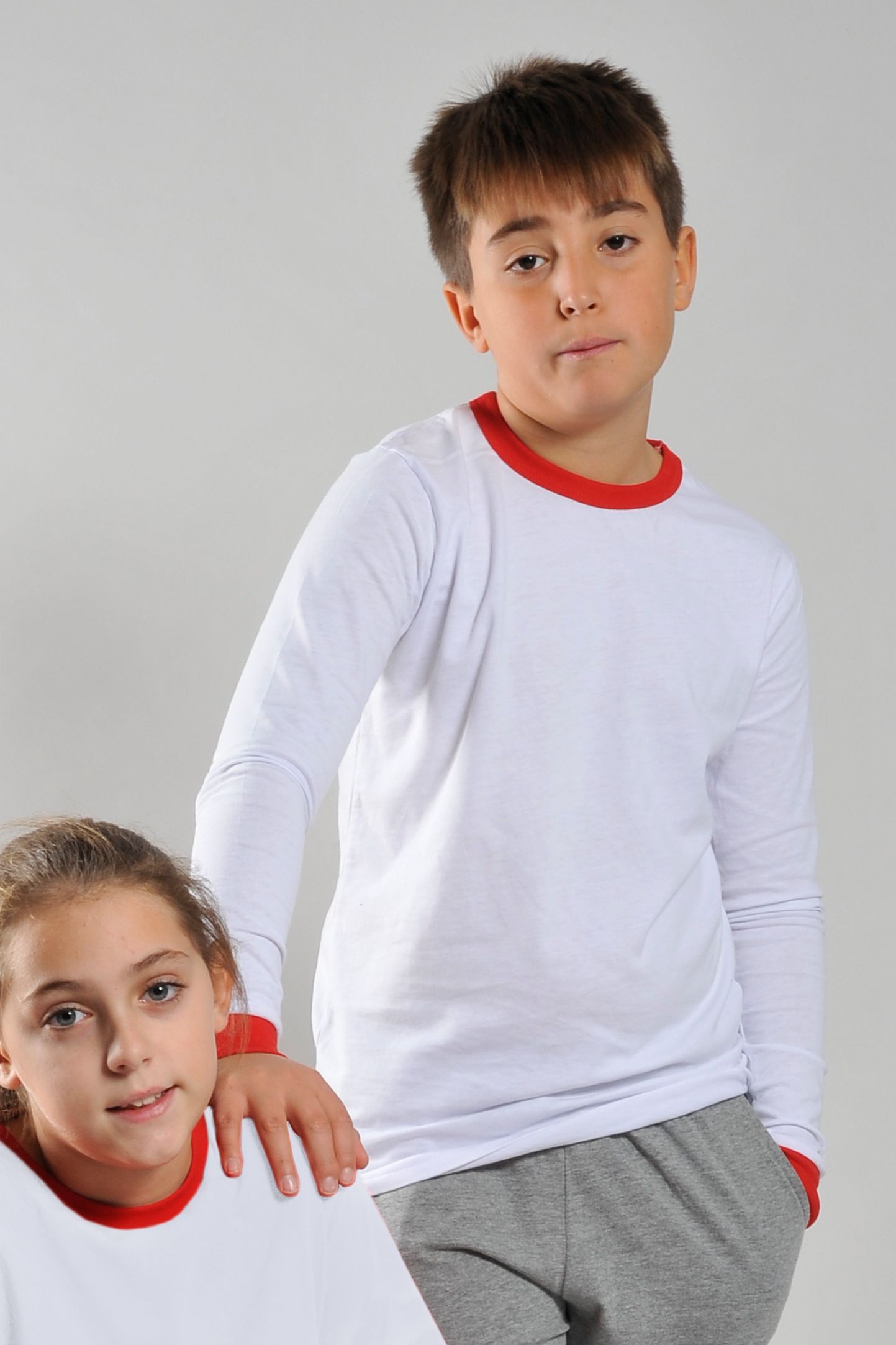 T-Shirt Soft Bambino G/C M/L 100% Cot 140 gr/m2 Bianco/Bianco XS