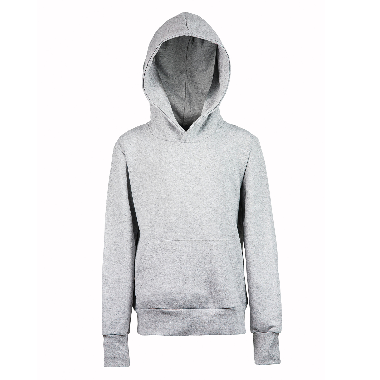 Felpa Bambino Capp. 70/30% Cot/Pol 280 gr/m2 Nero XXS 1-2 anni - Cenere