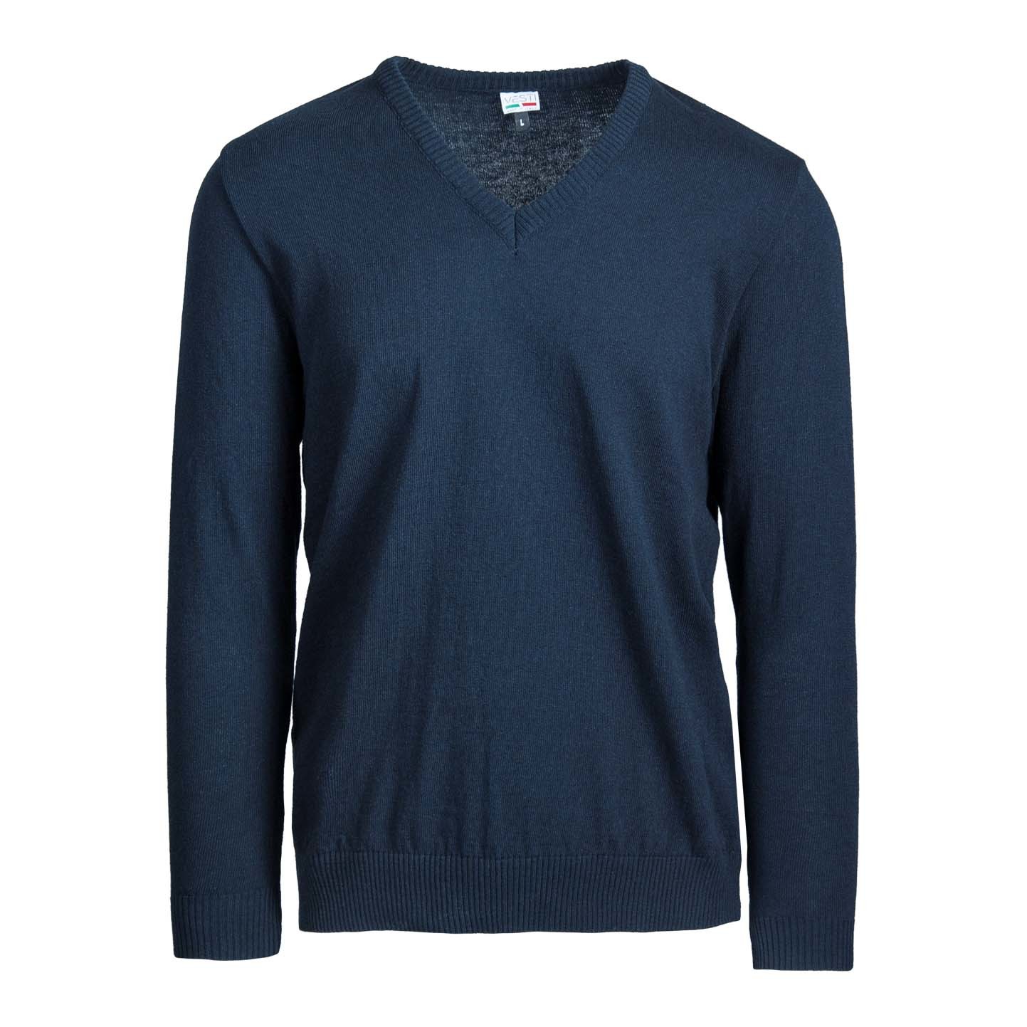 Pullover Bambino C/V 100% Cot. Rigenerato Bordeaux S - 2052 - Blu 52