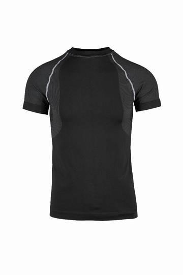 Base Termica maglia manica corta unisex  - 11GR - Dark Shadow-Greggio
