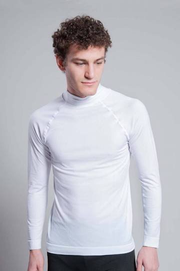 Base Termica maglia mezzo collo manica lunga unisex 