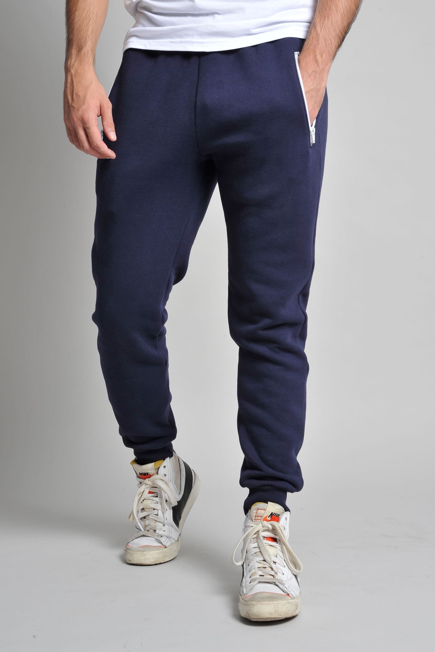 Pantalone Felpato Soft Casual 75/25% Cot/Pol 280gr Nero/Nero XS